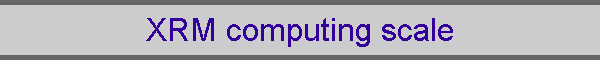 XRM computing scale