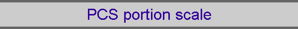 PCS portion scale